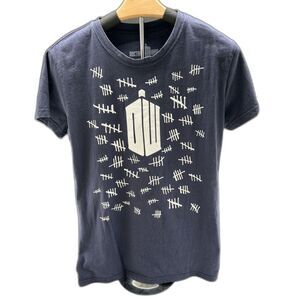 Doctor Who Silence Episode Tally Marks Blue Tardis Wm's Sz XL Circa 2009